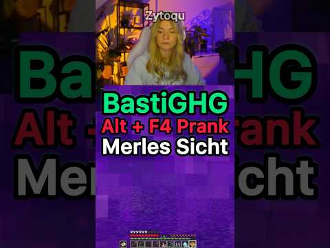 Merle's reaction to the Alt + F4 prank, as many asked #shorts #trending