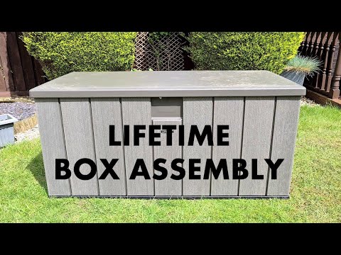 How to assemble outdoor storage box | Lifetime