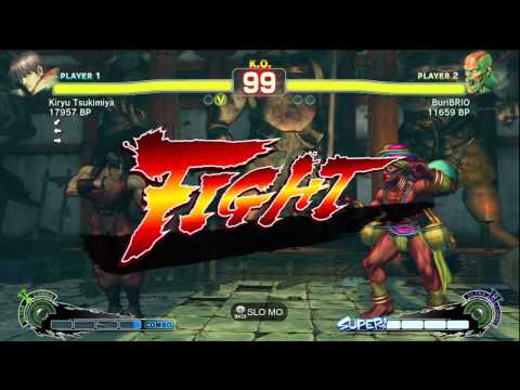 Kiryu Tsukimiya [Guy] vs BuriBRIO [Dhalsim] SSF4 Japanese Online Ranked Matches - TRUE-HD