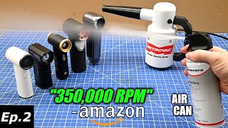Impossible Turbo Fan Dusters v DataVac & Actual Air Cans