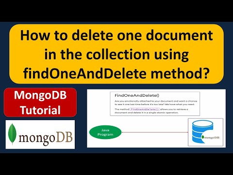 How to delete one document in the collection using findOneAndDelete method? | MongoDB with Java