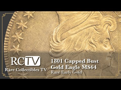 Rare Early Gold: 1801 Capped Bust Right Gold Eagle MS64
