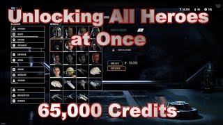 Unlocking All Heroes at Once with 65,000 Credits - Star Wars Battlefront 2