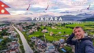 Way to Pokhara and Phewa lake - Nepal is GORGEOUS 🇳🇵 Motovlog Nepal EP13