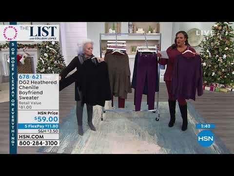 DG2 by Diane Gilman Heathered Chenille Boyfriend Sweater