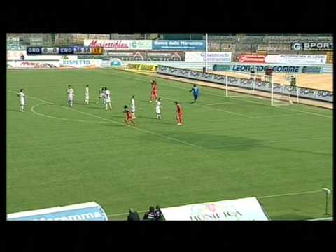 Grosseto 2-0 Crotone 24-9-2011 Highlights & Goals HD