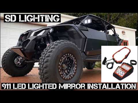 YouTube video about: Can am mirrors with lights?