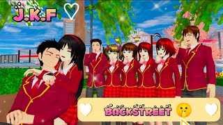 Download lagu J.K.F 🖤 |Backstreet ( Pacaran diam-diam 🤫 ) |Drama Sakura School Simulator mp3