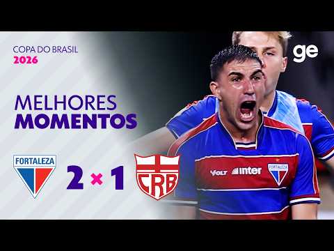 Gols e lances de Fortaleza x CRB
