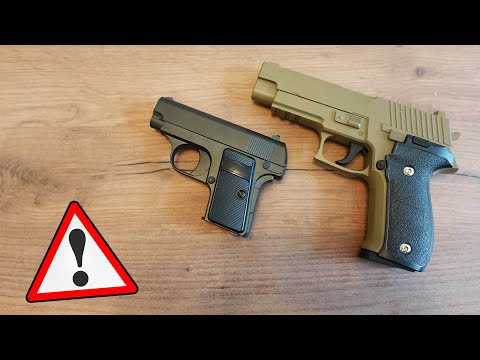 2 banned airsoft pistols from the Asian market tested!
