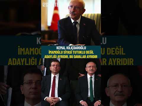 Kemal Kılıçdaroğlu İmamoğlu siyasi tutuklu değil adaylığı ayrıdır, bu davalar ayrıdır#ekremimamoğlu