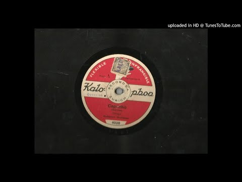 Kalophon orchester - Capricho (tango) - 1924 (Swiss tango)
