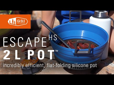 GSI Outdoors | Escape 2L Pot - Collapsible Silicone Cookware