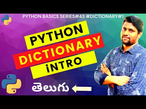 43 Python Dictionary Data Type In Telugu Dictionary Declaration In Python Python In Telugu