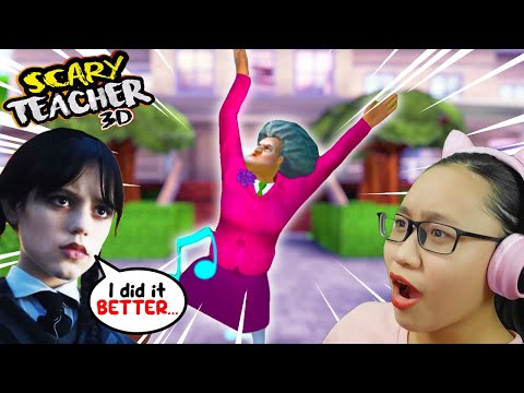 Scary Teacher 3D 2022 - Miss T Does The Wednesday Dance??? - Part 68 - Winter Gone Bad!!!