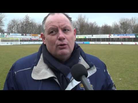 Oosterlee en Leonard na afloop van Rijnsburgse Boys-Stedoco