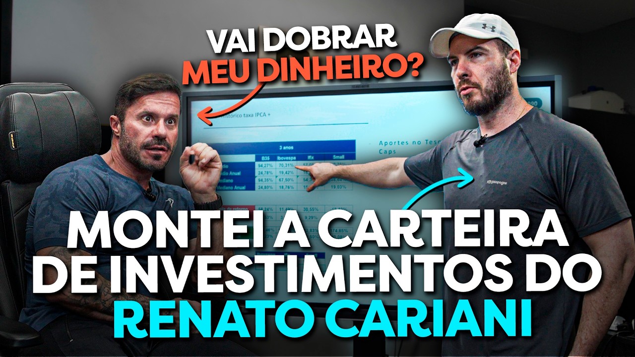 MONTEI A CARTEIRA DE INVESTIMENTOS DO RENATO CARIANI | Vai Render Quanto?