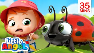 Bugs, Bugs, Go Away Bugs! + More | Little Angel Kids Songs &amp; Nursery Rhymes