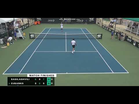 Tennis- Basilashvili smashes racket after WINNING a MATCH!!!  The WEIRDEST racket smash in HISTORY