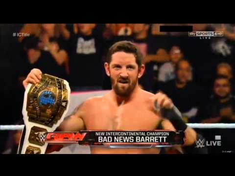 Bad News Barrett wins the Intercontinental Championchip | WWE Raw 01/06/2015