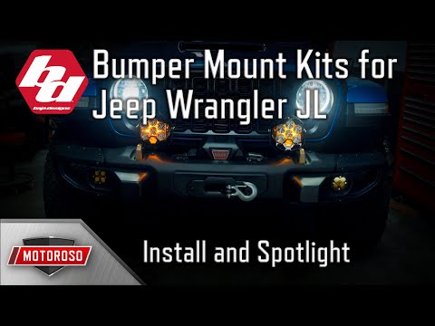 Bumper Mount LED Light Kits for Wrangler JL and Gladiator JT by Baja Designs