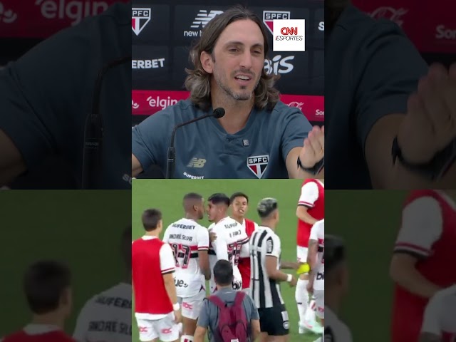 Zubeldía discute com jornalista após empate entre Botafogo e São Paulo | CNN ESPORTES
