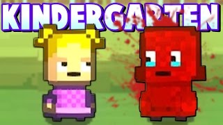 BUCKET OF BLOOD DUMPED ON CHILD! -  Janitor Kills Monty! - Kindergarten Gameplay