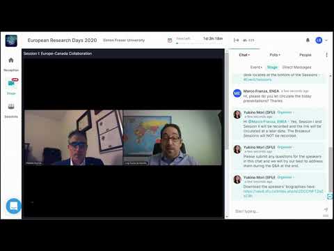 European Research Days 2020 • Day 1 Session 1 • EURAXESS North America & SFU