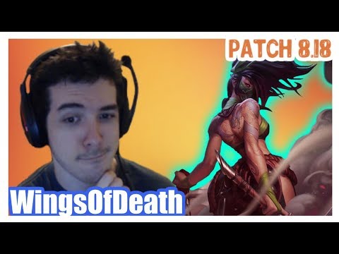 WingsOfDeath | AKALI vs MALPHITE | AKALI Top | FULL Gameplay | Patch 8.18