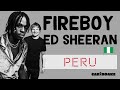 Fireboy ft Ed Sheeran - Peru (Afrobeats Lyrics provided by Cariboake The Official Karaoke Event)