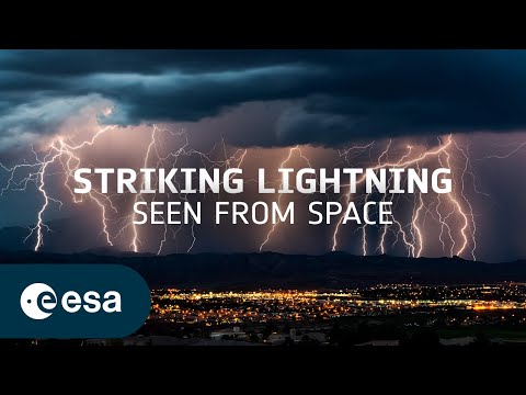 Striking lightning from 36 000 km away