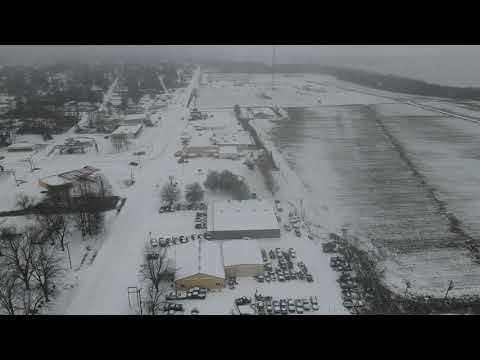 Monday February 15th Eudora, AR Winter Storm Drone edition