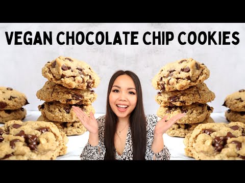 How to Make SOFT & CHEWY VEGAN Oatmeal Chocolate Chip Cookies