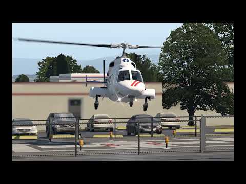 CowanSim Bell 222 - Flying toward Anacortes LightHouse