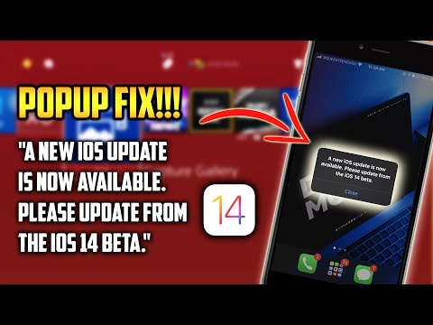 How to FIX "A New iOS update is now available"  iOS 14.2 Beta 4 FIX POP-UP PROBLEM!!