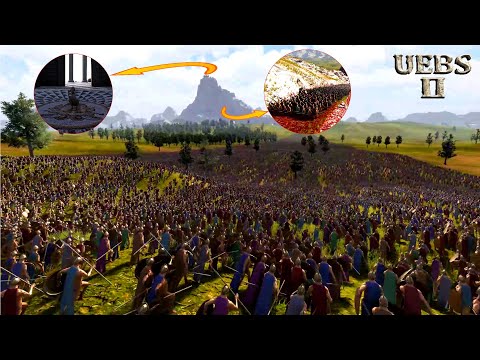 100,000 SPARTANS RESCUE THE DUCK ON OLYMPUS TEMPLE vs 1,000,000 PERSIANS | UEBS 2