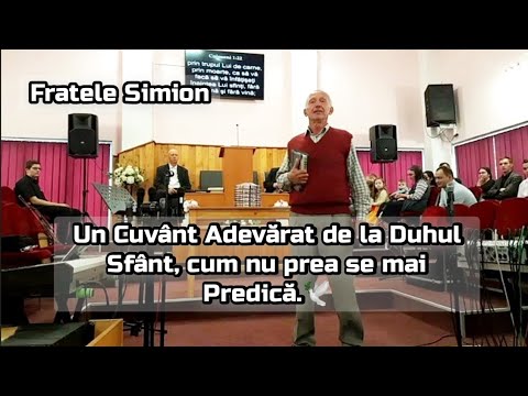 Roba Simion-Un Cuvânt Adevărat de la Duhul Sfânt, cum nu prea se mai Predică.🕊