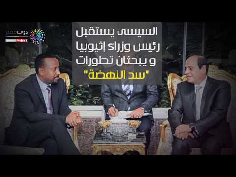 دوت مصر السيسى يستقبل رئيس وزراء إثيوبيا و يبحثان تطورات "سد النهضة"