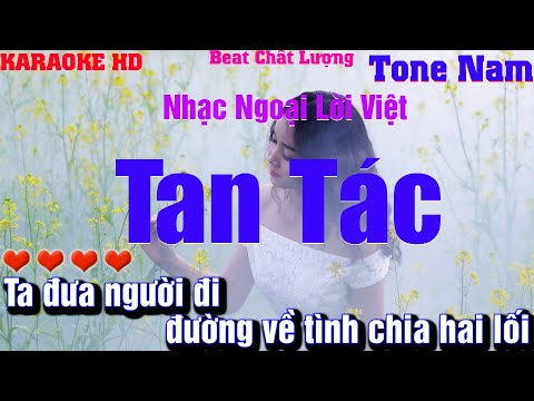 Karaoke Tan Tác l Tone Nam l Beat phối mới với vũ điệu(Pasodoble)Âm thanh chất lượng,cực hay,dễ hát