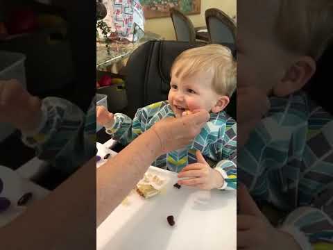 Child biting a chewy tube in feeding therapy.