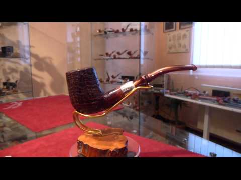 Pipa in radica half bent sabbiata - www.paronellipipe.it