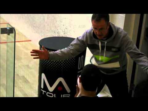 Mark Fuller and Ollie Holland talking about the MANTIS Fantasy Squash Series in Nottingham