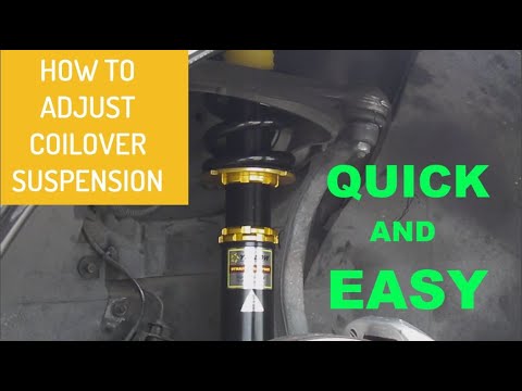 HOW TO ADJUST COILOVER SUSPENSION QUICK AND EASY!!!