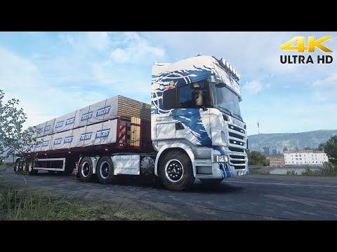 Scania R490 DC13 I6 sound mod - Grand Utopia Map - Euro Truck Simulator 2 - 4K