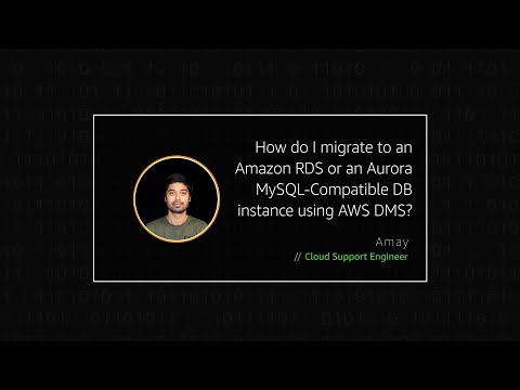 How do I migrate to an Amazon RDS or Aurora MySQL DB instance using AWS DMS?