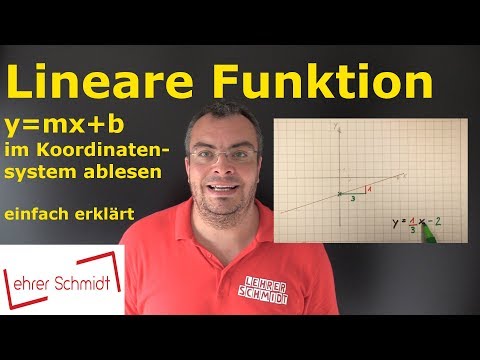 lineare Funktion ( Graph) ablesen - ganz einfach erklärt | Lehrerschmidt