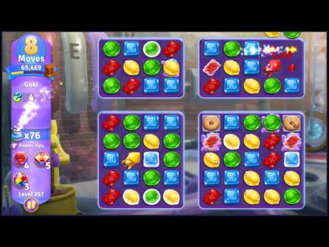 Wonka's World of Candy Level 207 - NO BOOSTERS + FULL STORY 🍫 | SKILLGAMING ✔️
