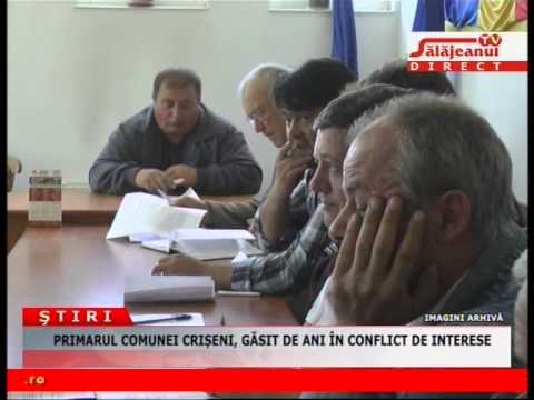 PRIMARUL COMUNEI CRISENI, GASIT DE ANI IN CONFLICT DE INTERESE