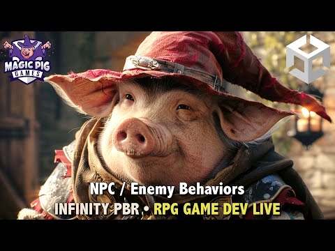 Unity RPG Game Dev LIVE • #154 • NPC / Enemy Behaviors in Legend of the Stones
