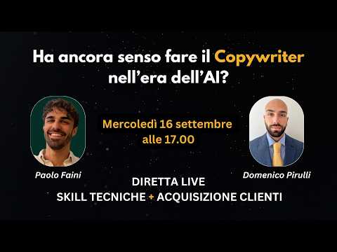 [LIVE] Ha ancora senso fare il COPYWRITER nell'era dell'AI?